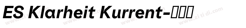 ES Klarheit Kurrent字体转换
